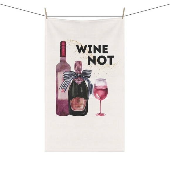 Kitchen Tea Towel, Wine Not - Picture 1 of 3